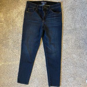 Democracy Ab Technology Jeans Womens 8 Medium Wash Skinny Mid Rise Stretch Denim